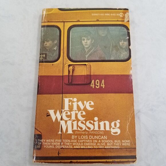 Five were missing (Formerly Ransom) paperback book by Lois Duncan first printing - Picture 1 of 8